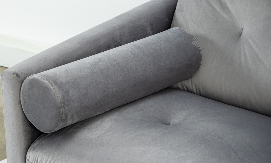 Image 10: Sofa Bed with Two Bolster Cushions