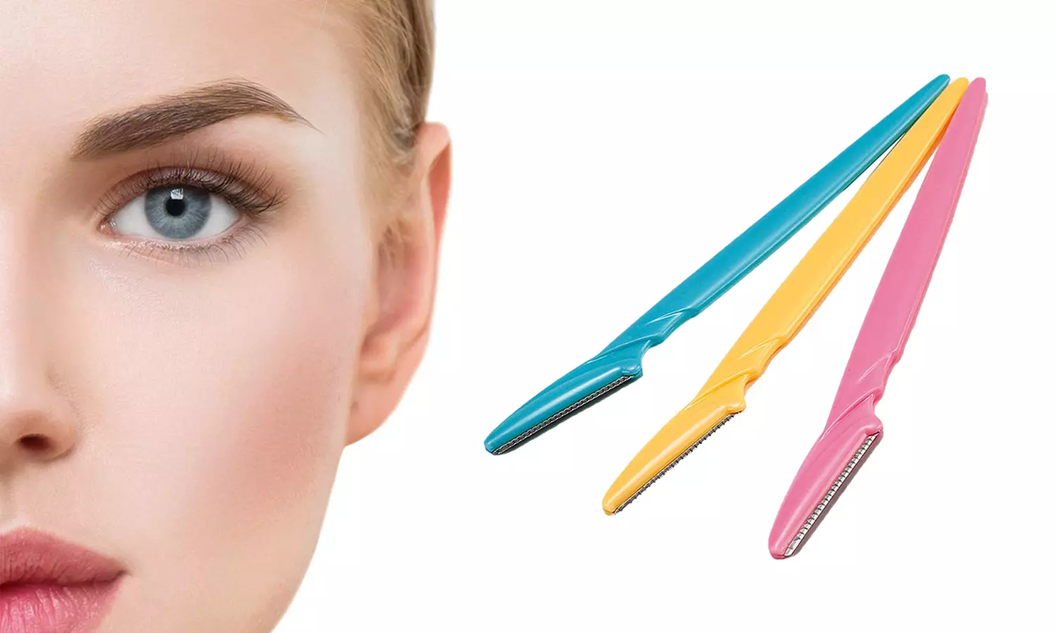 3, 6 ou 9 rasoirs pour les sourcils, le visage et le dermaplaning - Primary Image
