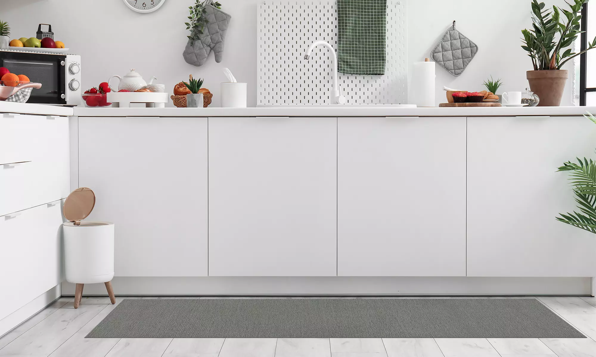 Fleckenresistenter und rutschfester Küchenläufer