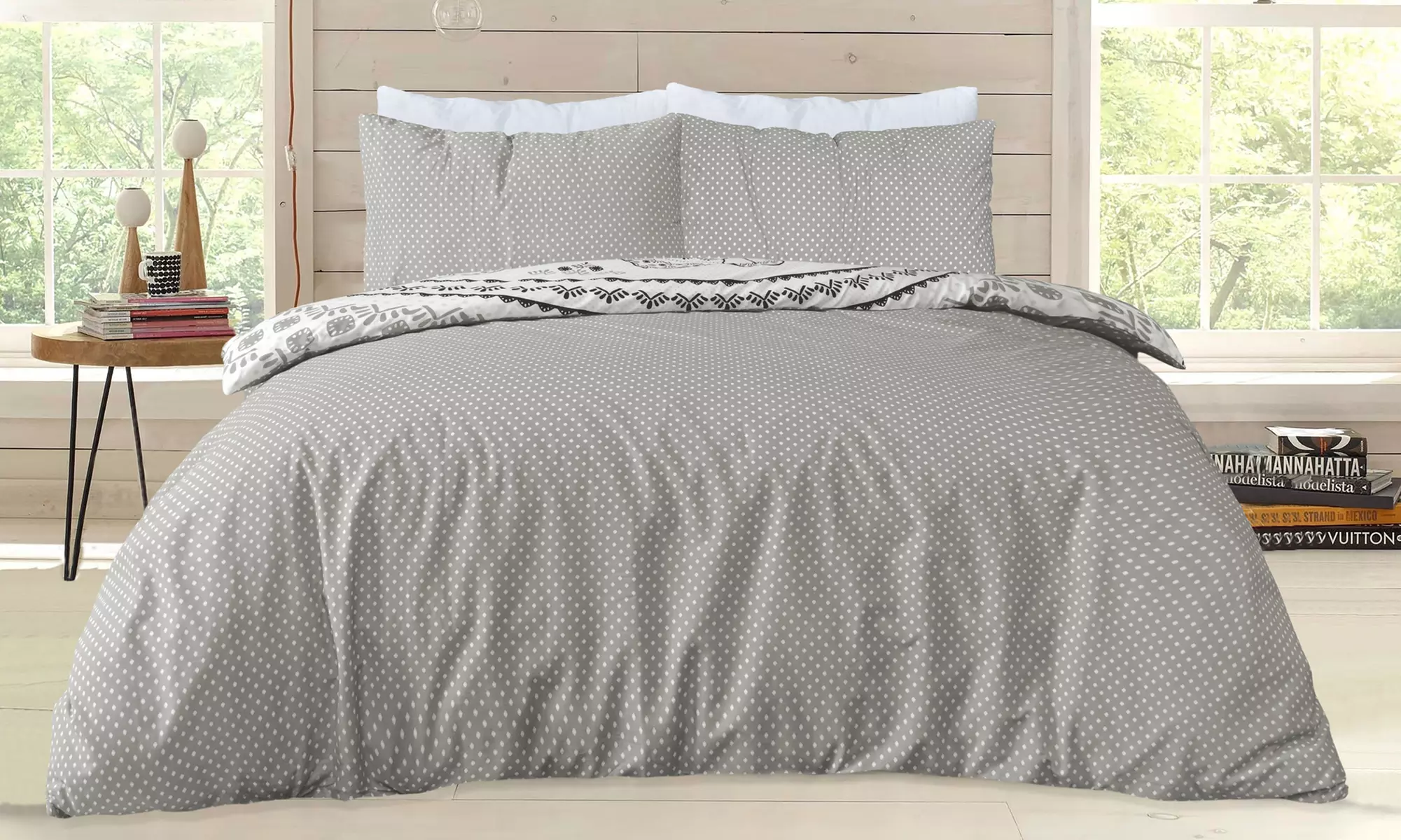 Smart Living Premium Reversible Tribal Elephant Duvet Set