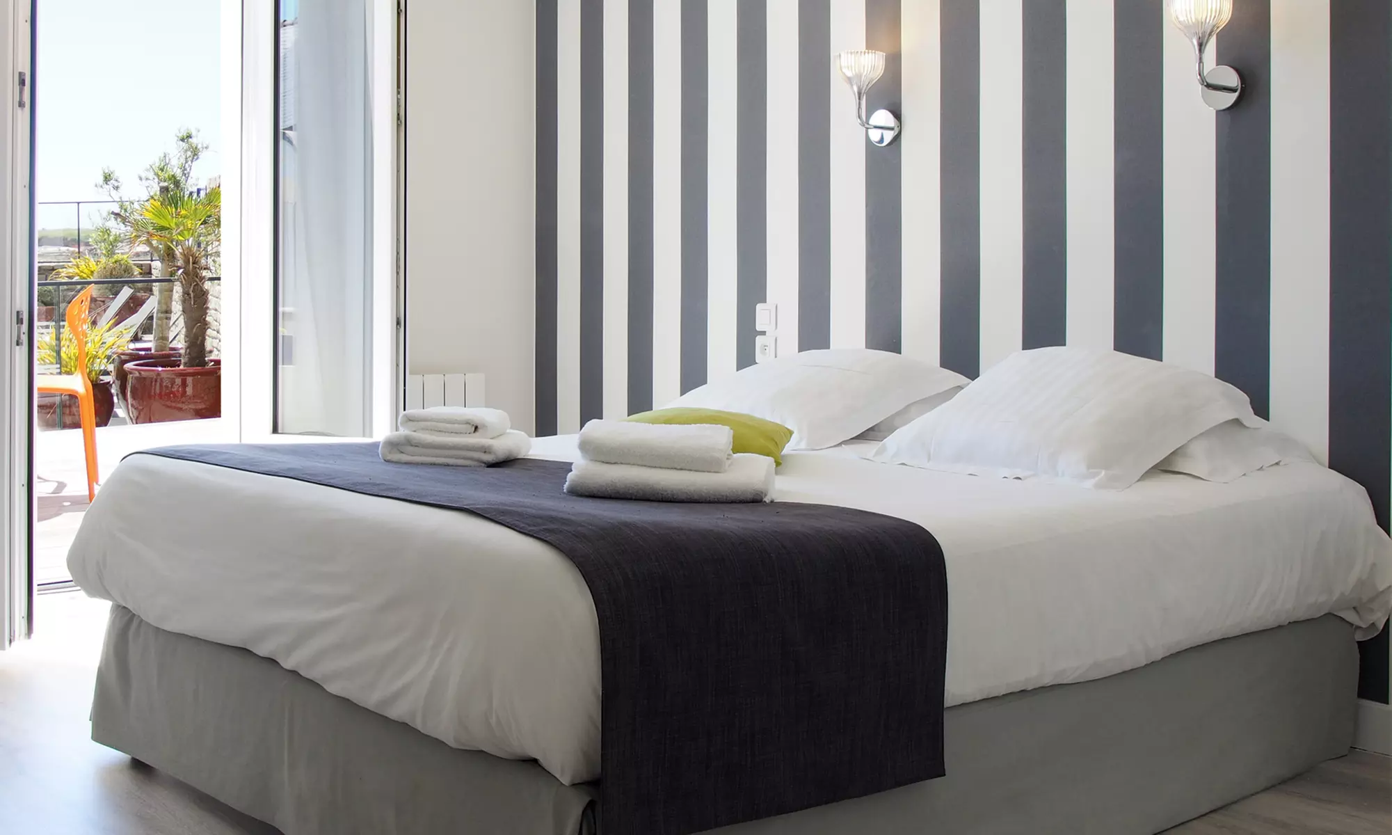 Plouguerneau : chambre double vue mer avec petit-déjeuner en option