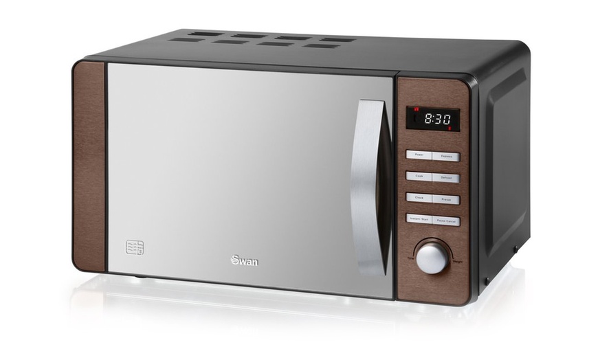 Image 3: Swan Copper Digital Microwave