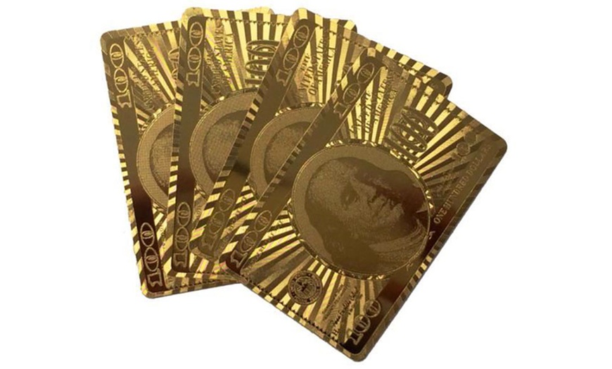 Image 7: Set of 54 Gold-Plated Cards