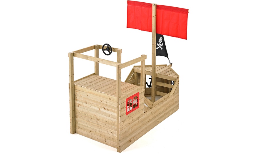 Image 2: TP Toys Pirate Wooden Playhouse