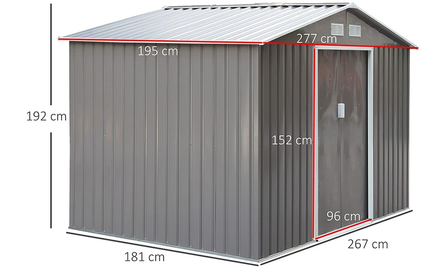 Image 6: Outsunny Garden Storage Shed
