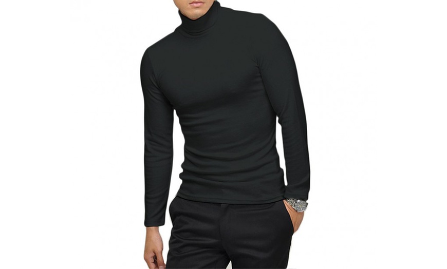 Image 2: Five-Pack Men's Turtlenecks