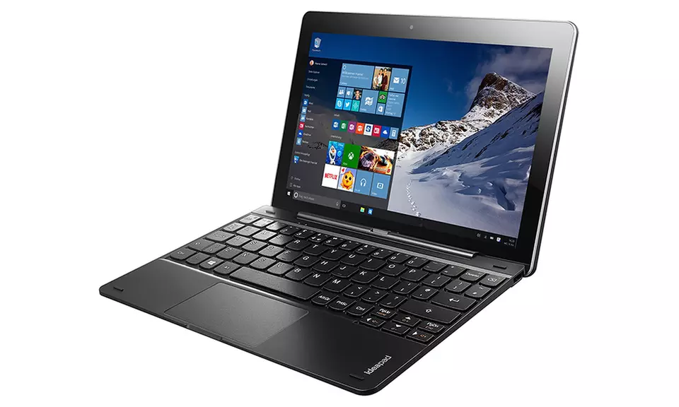 Lenovo Miix 64GB 10.1" Tablet with Windows 10 OS and Keyboard Dock (Manufacturer Refurbished) - Second Medium