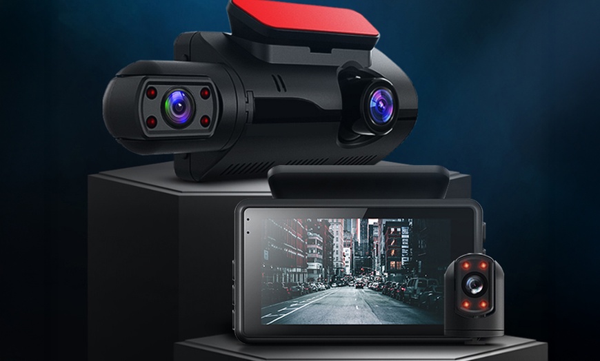 Image 1: Dual lens dashcam
