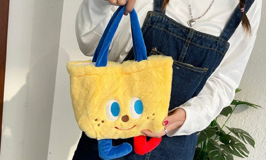 Image 14: Plush Mini Tote Bag