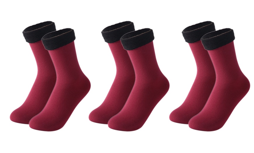 Image 21: Paire de chaussettes polaires, coloris au choix