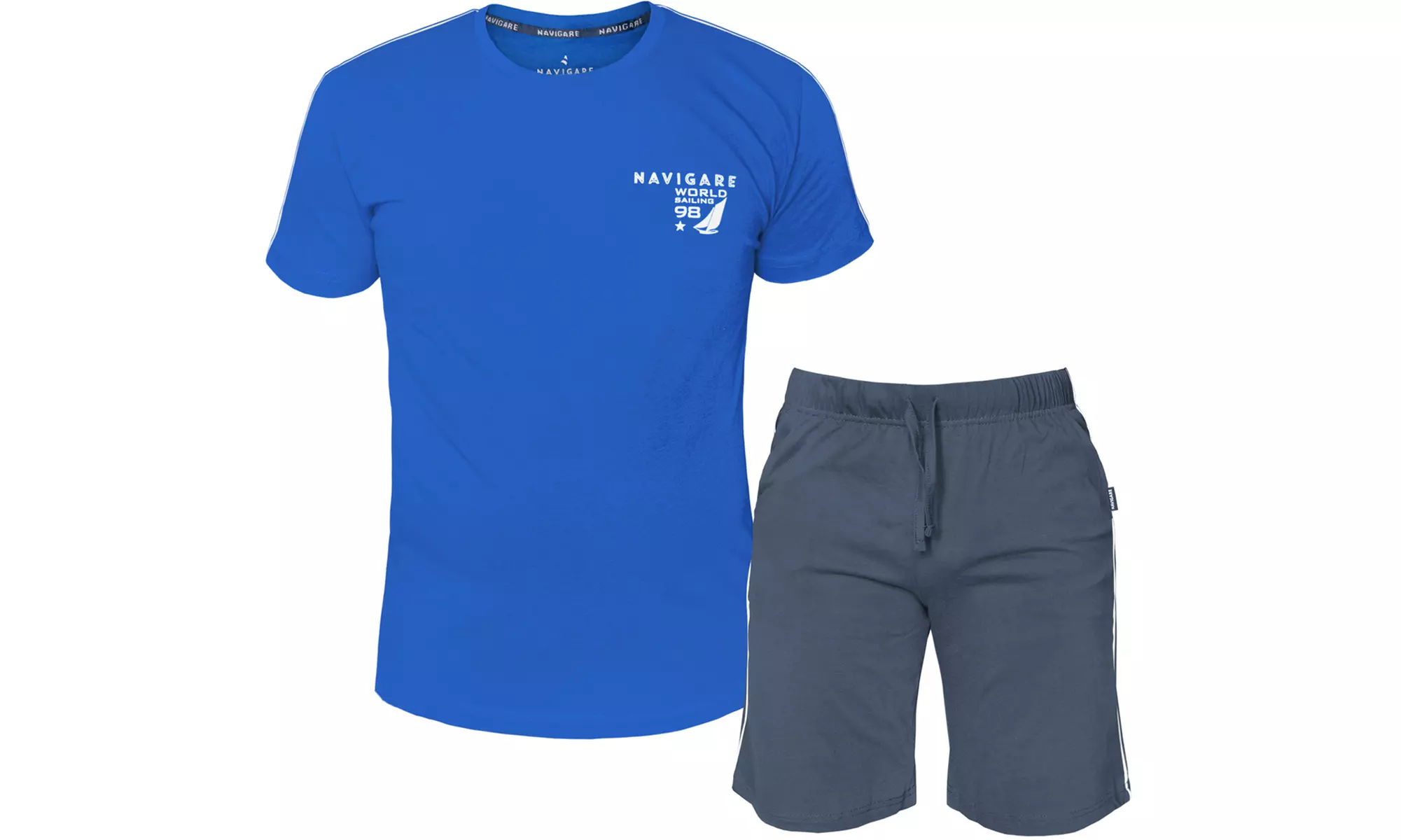 Pigiama completo homewear da uomo Navigare in cotone