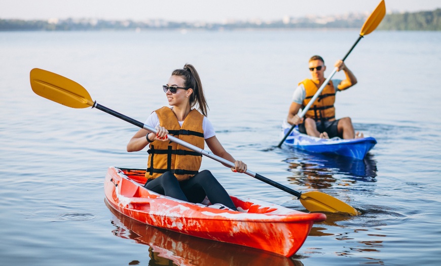 Image 1: Exciting Kayak Rentals or Padel Boarding at Five Palm Jumeirah