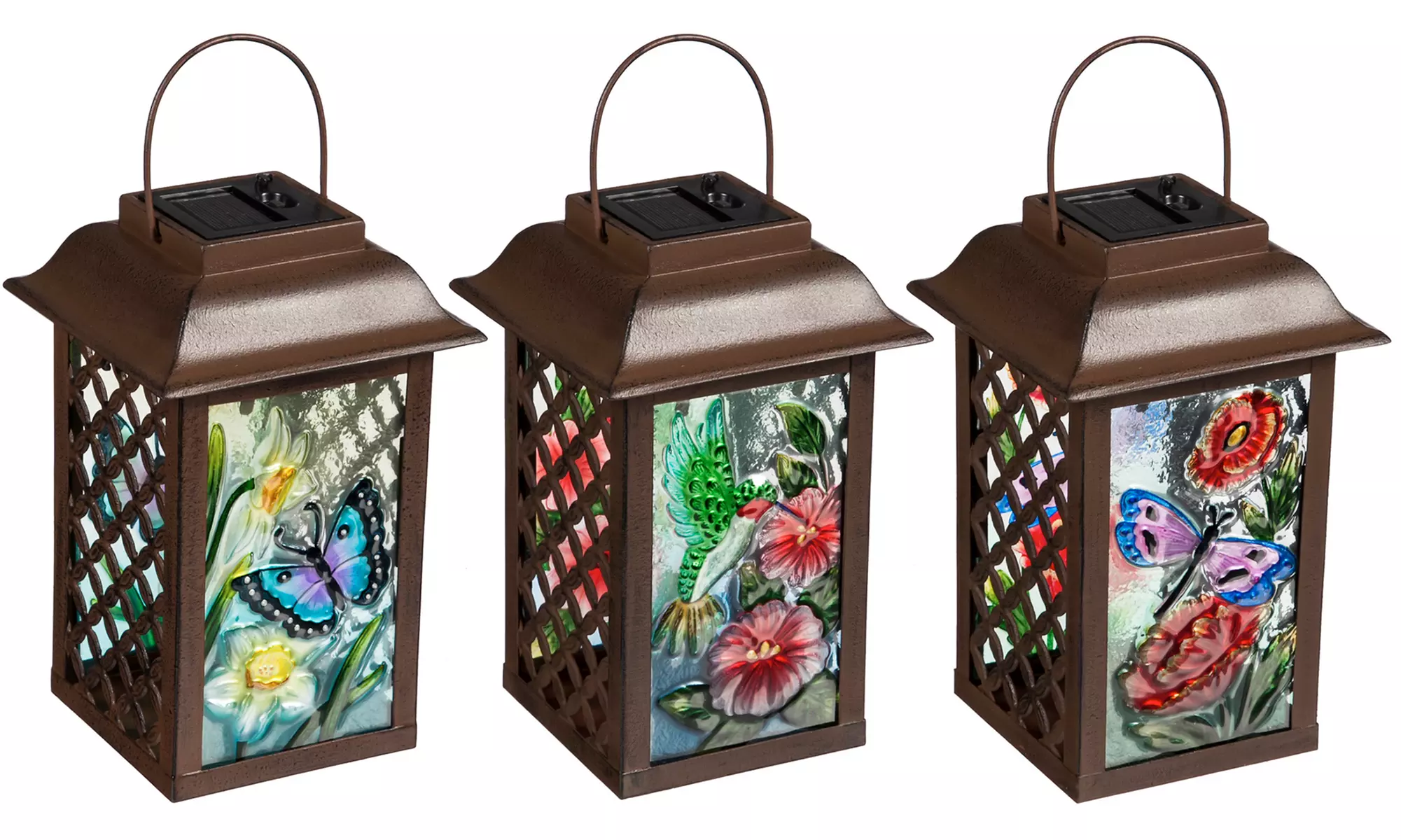 Solar-Powered Summer Lantern Set (3-Piece) - Primary Image