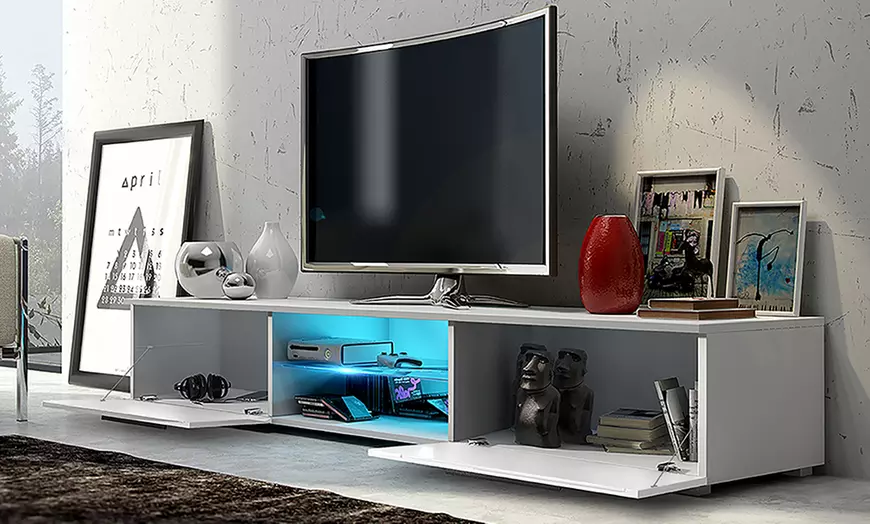 Image 5: Led tv-meubel met deurtjes
