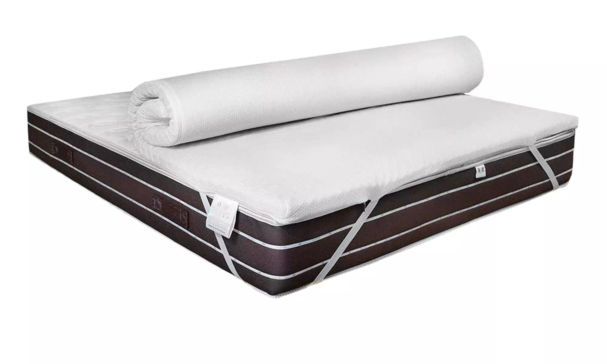 Topper de espuma viscoelástica y revestimiento SilverFresh con doble cara - Primary Image