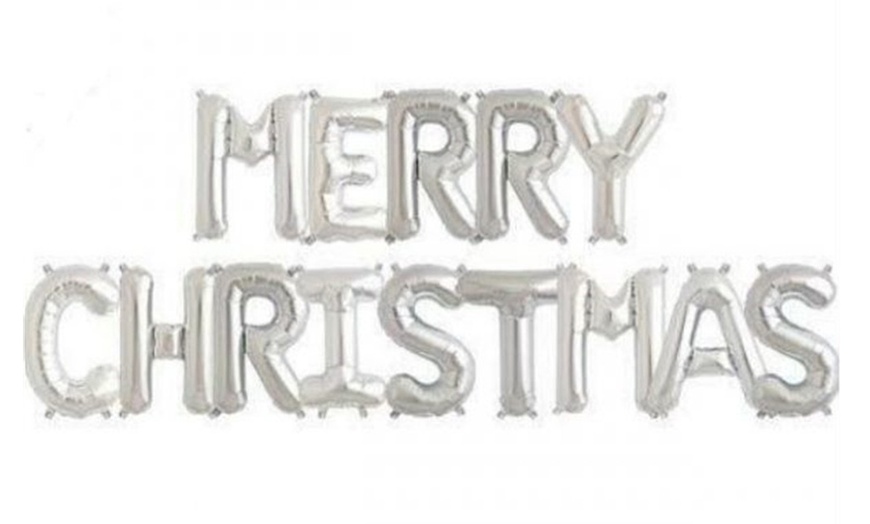 Image 8: Merry Christmas Foil Balloon