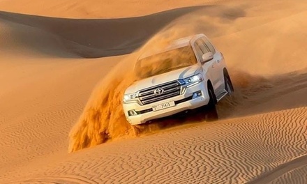 For One: Abu Dhabi Desert Safari Central Pick Up with BBQ and Live Entertainment