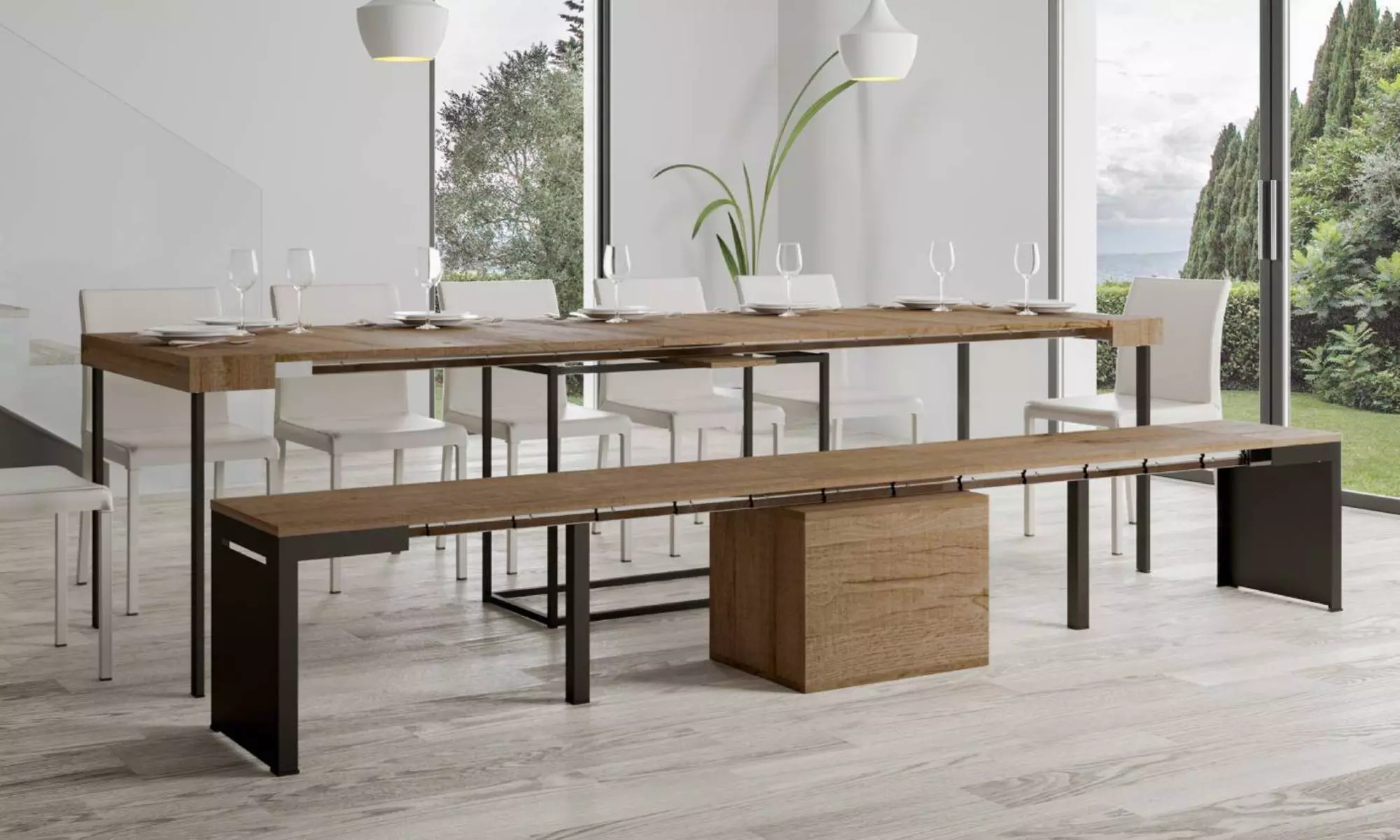 Uitschuifbare bank 'Walk'