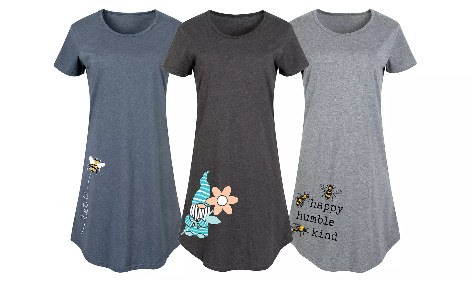 Instant Message: Comfy Shift Dress Trending Graphics. Plus Sizes Available. - Primary Image