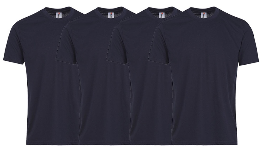 Image 3: Ten-Pack of Men's Plain T-shirts