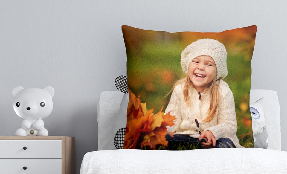 Up to 72% Off Premium Photo Pillow w/ Filler from CanvasOnSale