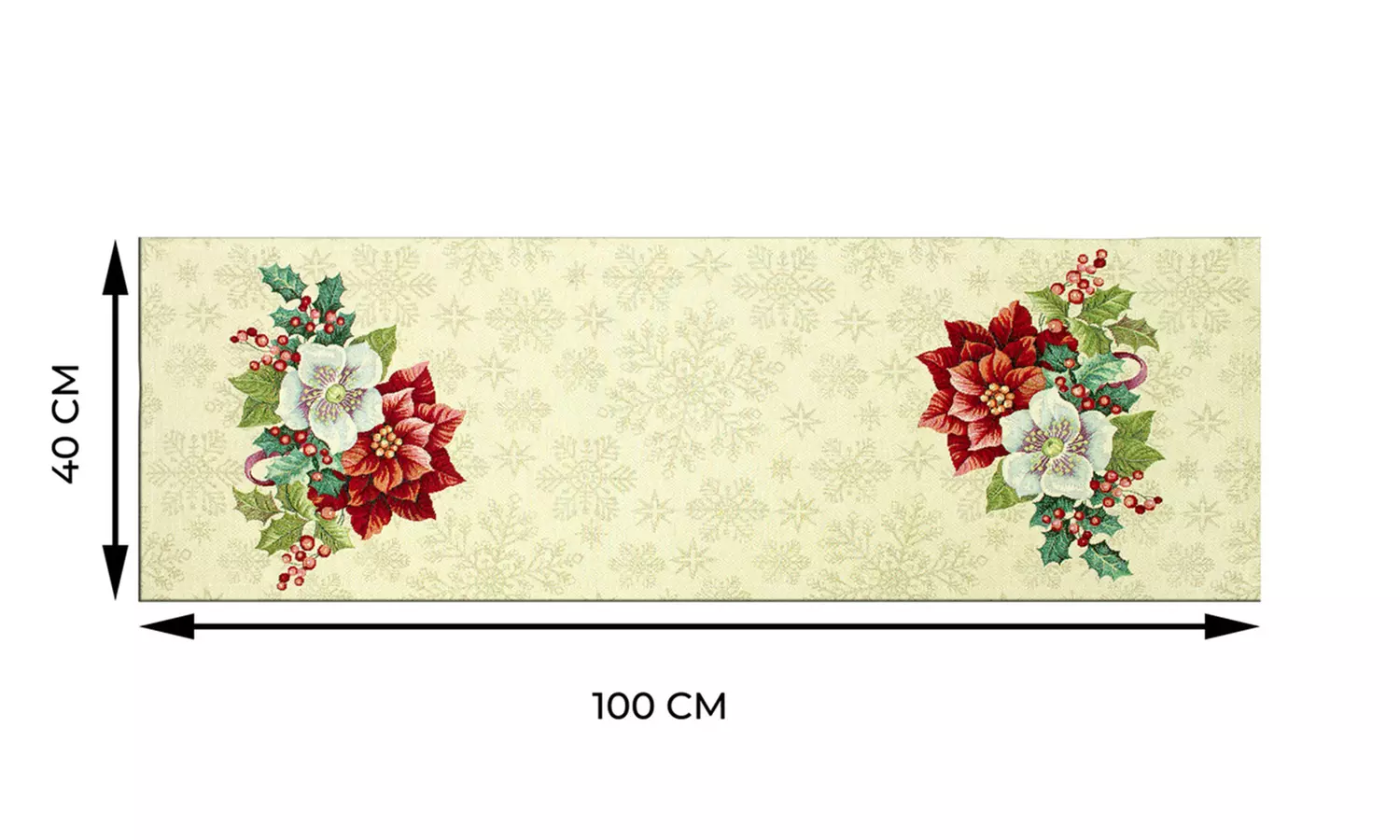 Centrotavola Natalizio in tessuto gobelin