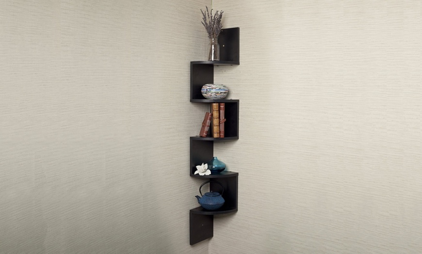 Image 3: Five-Tier Space-Saving Shelf Unit