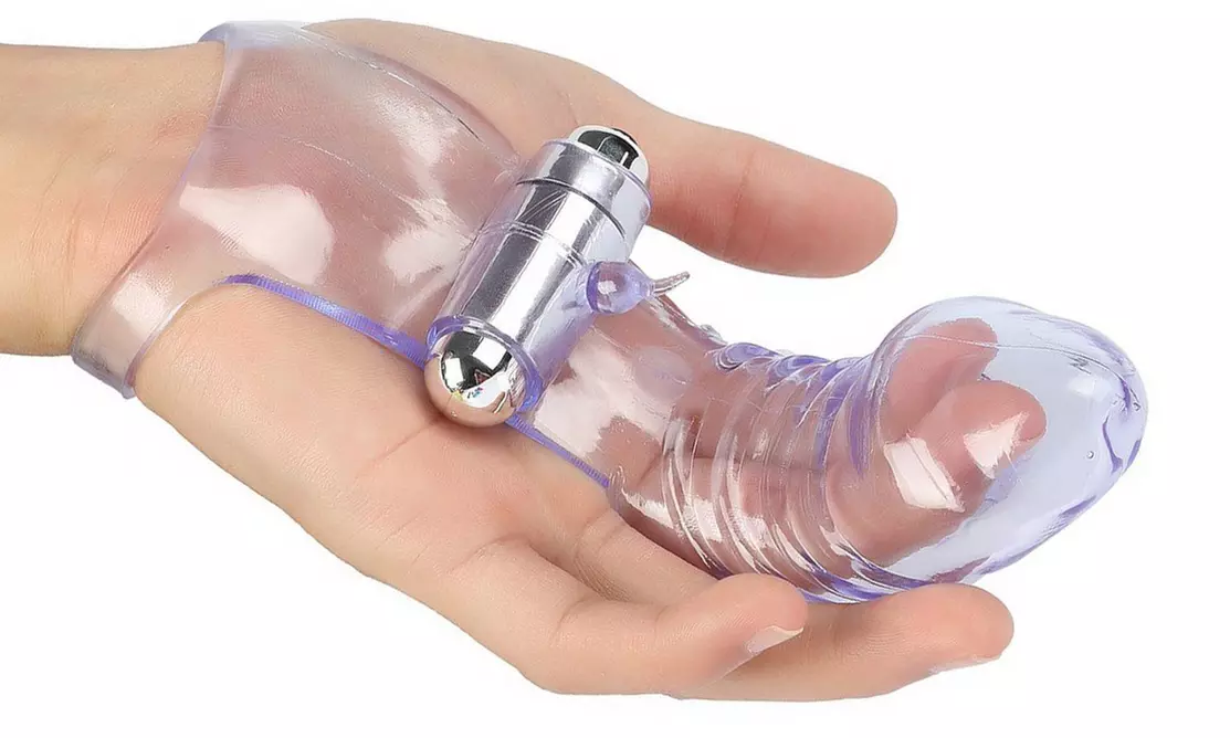 Finger Vibrator G-Spot Waterproof Finger Banger Massager Strap-on Dildo Sex Toys