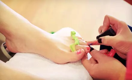 $59 for Two No-Chip Manicures with Regular Pedicures at Spa Spot ($126 Value) - Primary Image