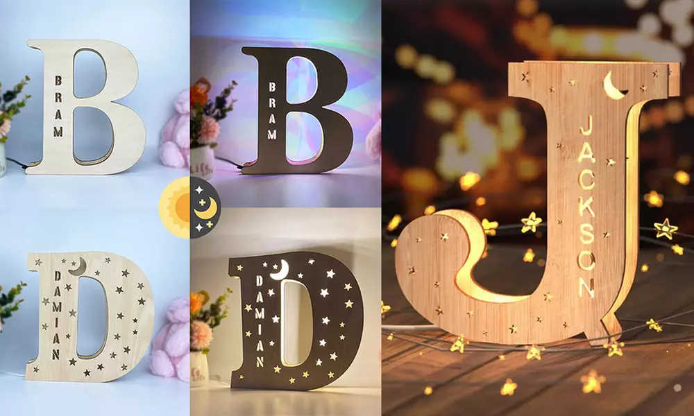 Personalisiertes Buchstaben-Licht