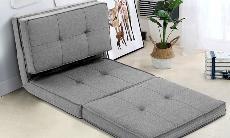 Image 27: Adjustable Folding Futon Lounge