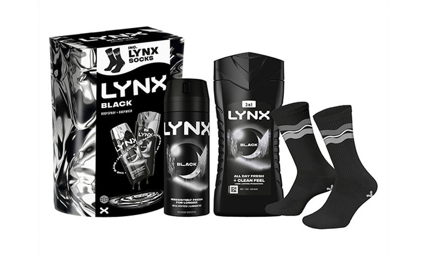 Image 1: Lynx Black Duo Gift Set, Body Spray and Bodywash Grooming Kit