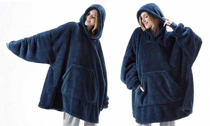 Image 4: Oversized Sherpa Hoodie