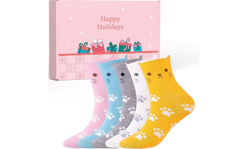 Image 4: Cat Themed Socks