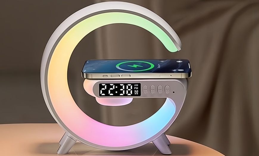 Image 1: Reloj despertador con carga inalámbrica para el móvil 