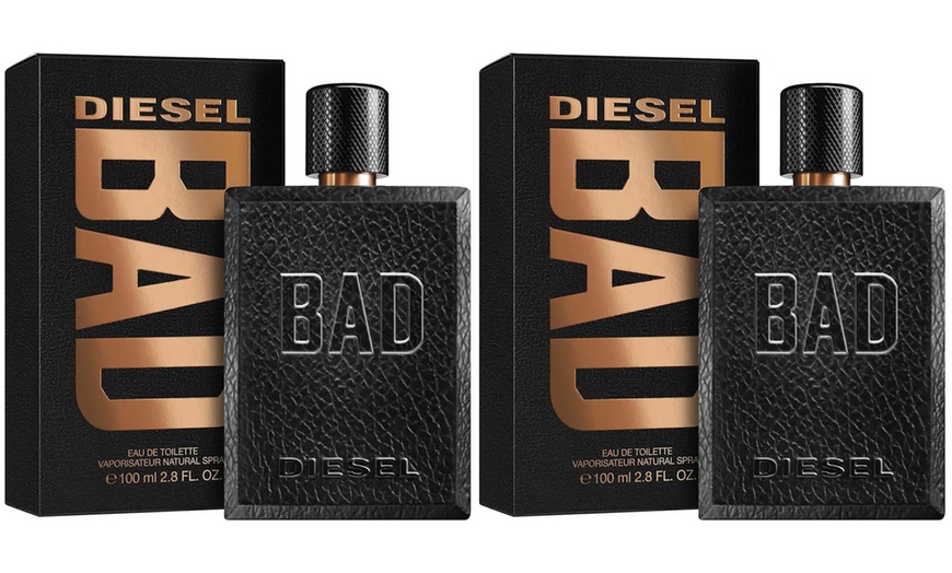 Image 7: One or Two Bottles of Diesel Bad EDT for Him 35ml, 50ml or 100ml