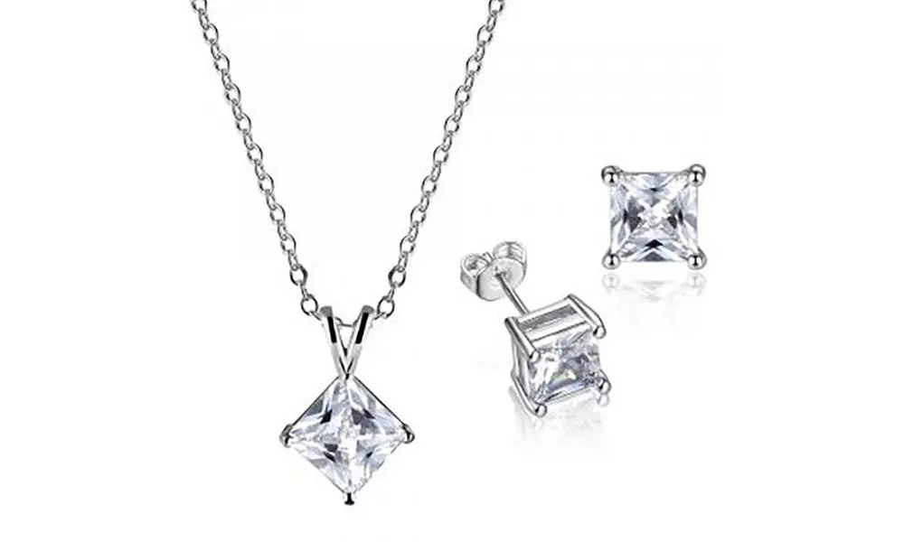 Collier et boucles d'oreilles avec cristaux Swarovski ® d'Eira Wen ®