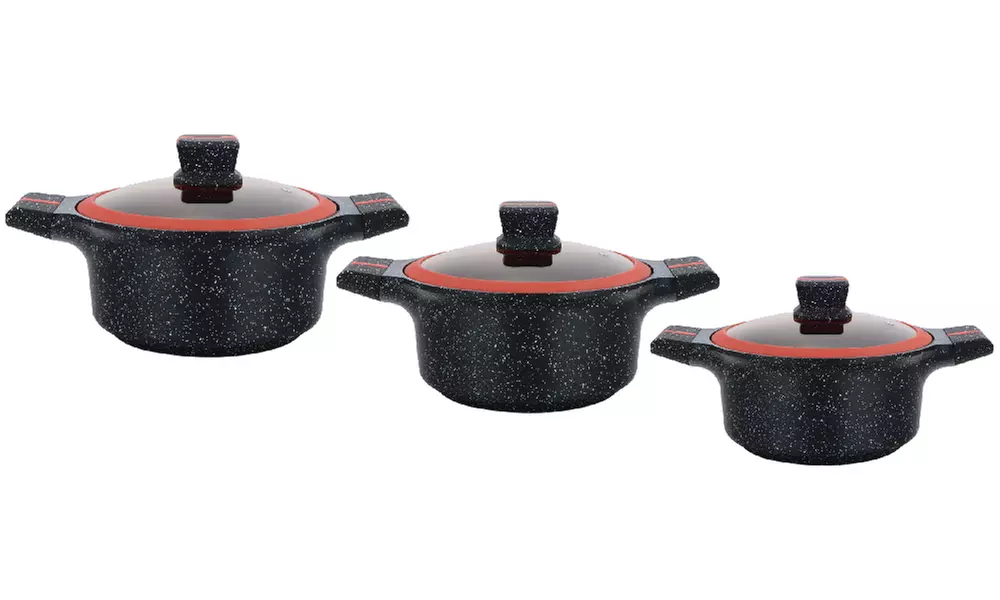 1 o 3 cazuelas con tapa de vidrio de Herzberg