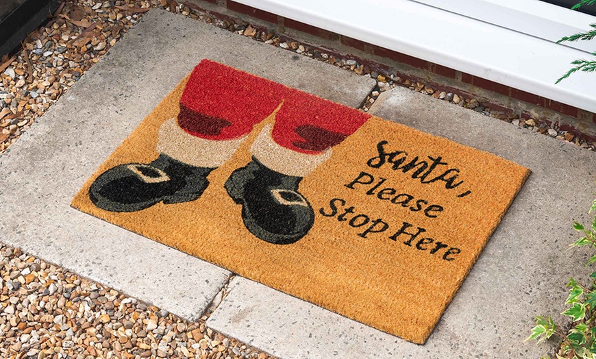 Image 13: Nicola Spring Christmas Coir Door Mats
