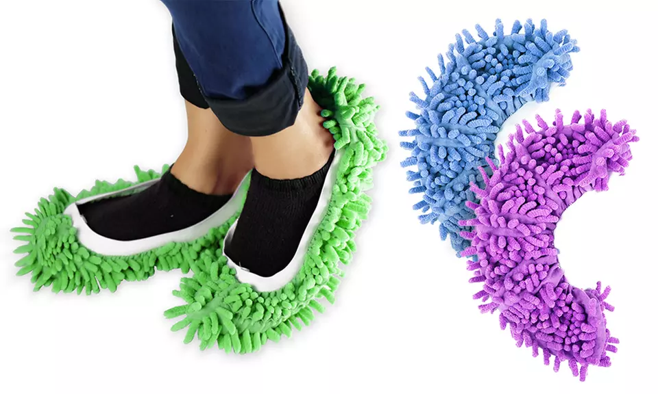 Microfiber Chenille Mop Slippers (1- or 2-Pack) - Primary Image