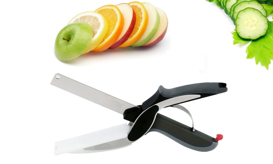 Image 1: One, Two or Four Two-in-One Kitchen Cutters