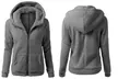 Women's Fluffy Fleece Zip Hoodie - Image 3
