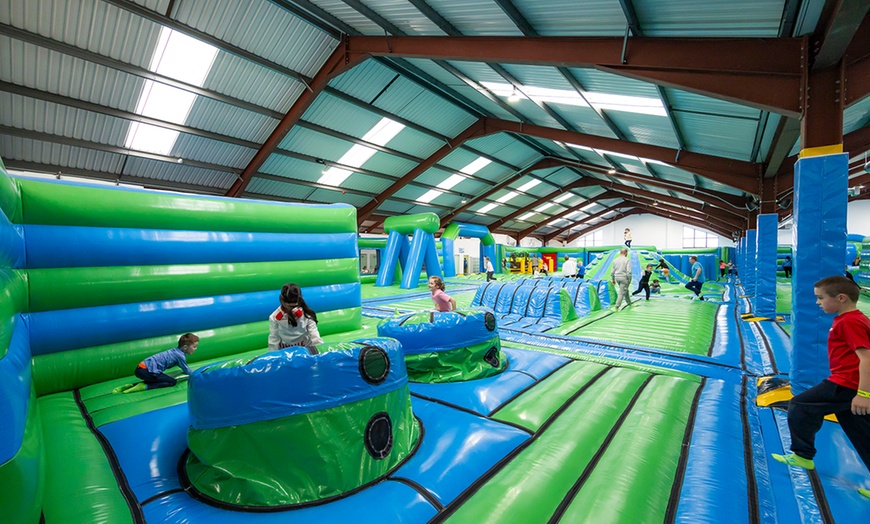 Image 8: Experience a 90-Min Inflatable Park Session For Up to Four People 