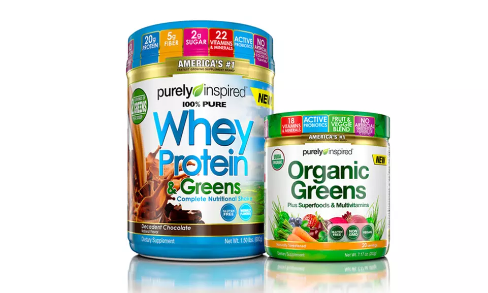 Purely Inspired Whey Protein & Greens and Organic Greens - Primary Image