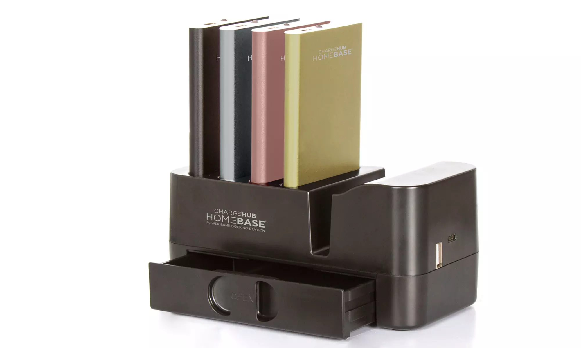 ChargeHub HomeBase with 4,000 mAh Power Banks (4) - Primary Image