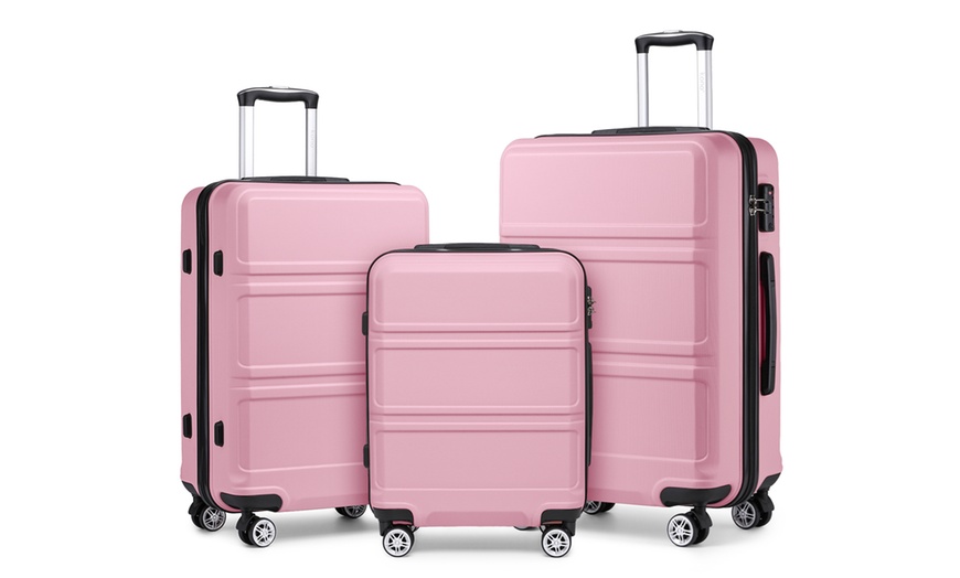 Image 25: Travel Suitcase with 360° Spinner Wheels and TSA Locks