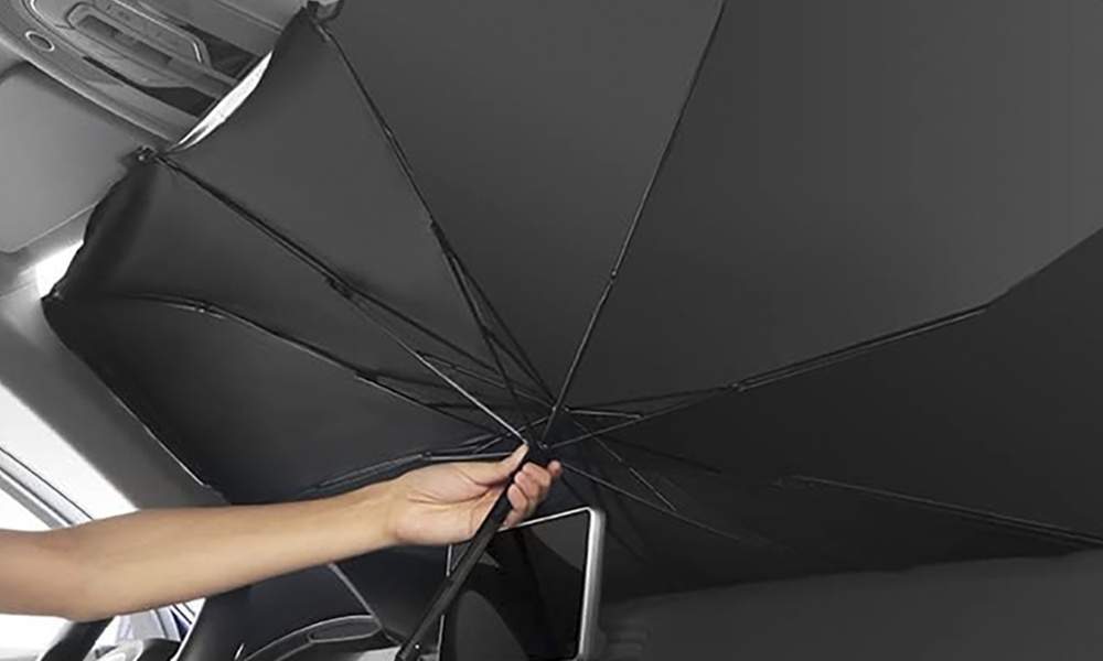 Ombrello parasole per auto pieghevole