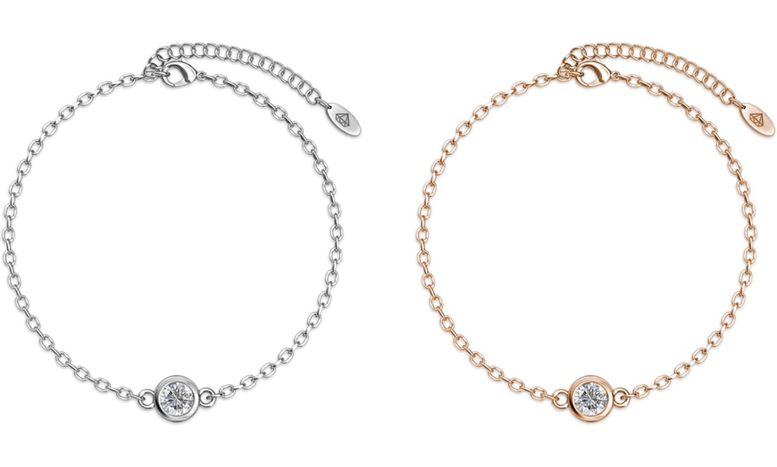 Image 6: Bracelet en pierre orné du cristal d'Autriche
