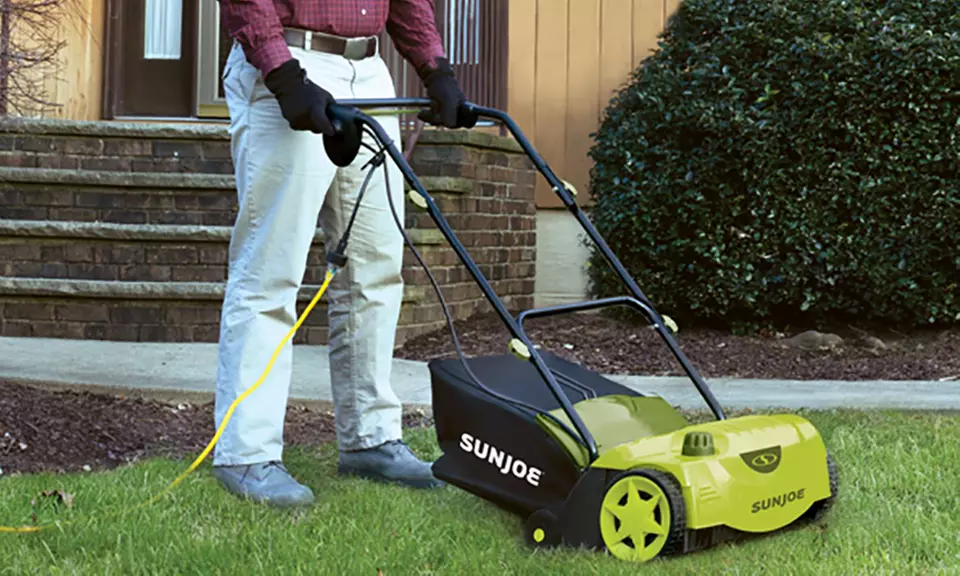 Sun Joe Electric Dethatcher with AirBoost Technology - Primary Image