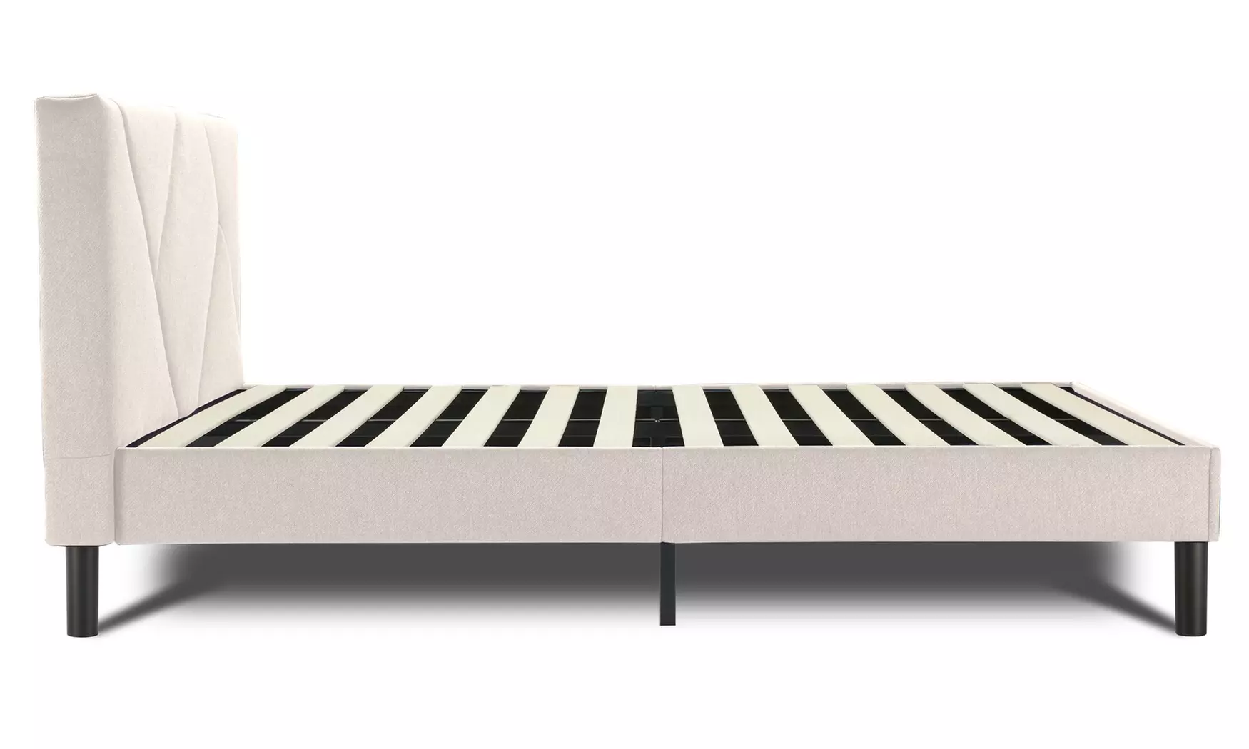 Lit design rembourré "Ric" avec rangement intelligent